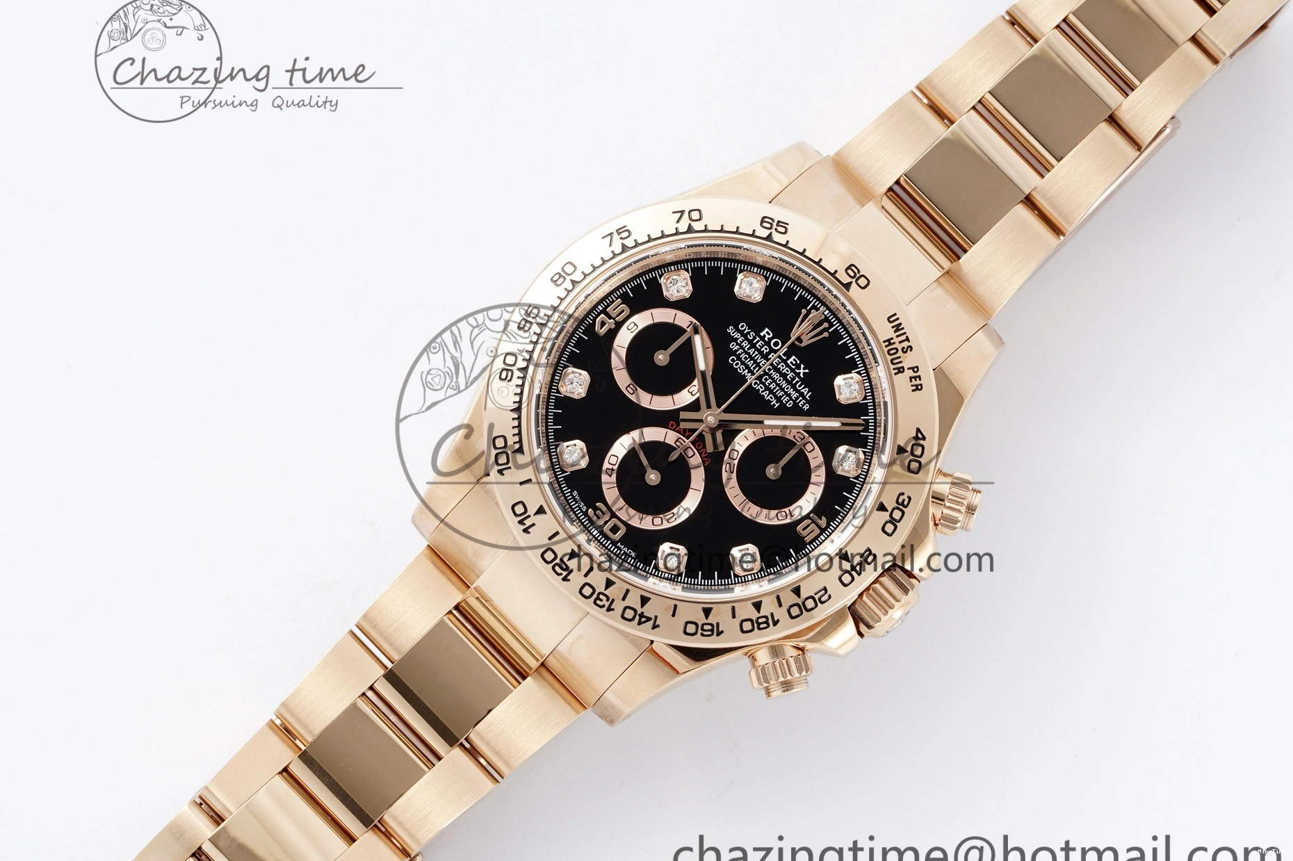 MiroTime 1227 Daytona 116505 BTF 1:1 Best Edition Black Diamonds Dial on RG Bracelet SA Snug 2118